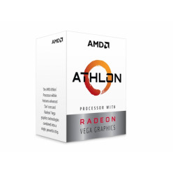 AMD Athlon 3000G, Socket AM4, 3.5GHz (2C/4T), 1MB L2 + 4MB L3 Cache, Integrated Radeon Vega 3 Graphics, 14nm 35W, Unlocked, tray